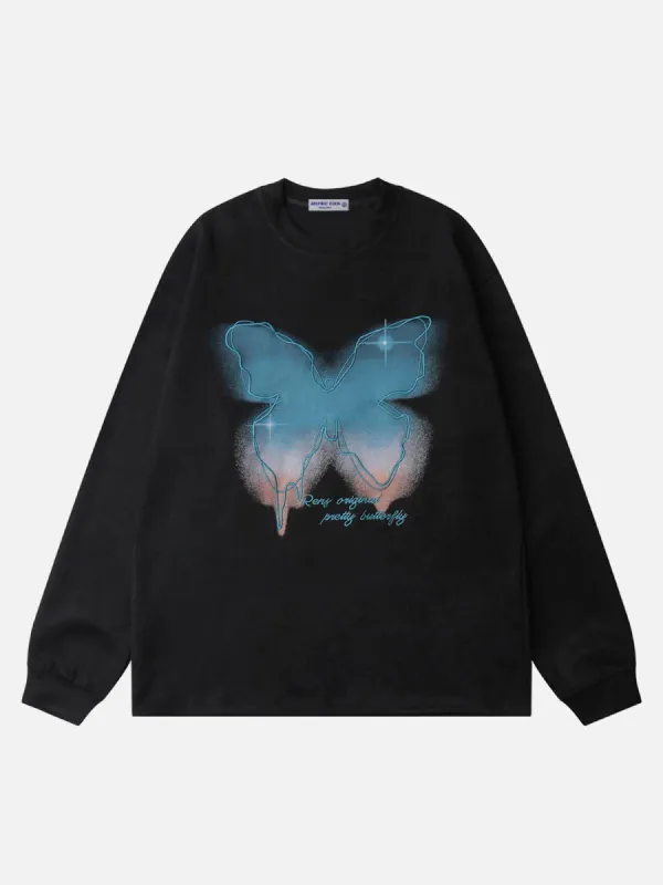 Aelfric Eden Embroidery Butterfly Sweatshirt sold by Aelfric Eden