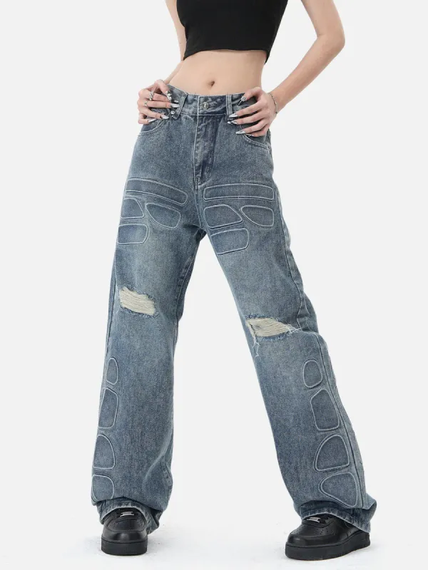 Aelfric Eden 3D Embossing Jeans sold by Aelfric Eden