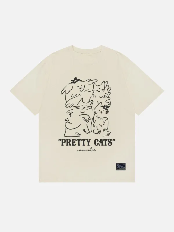 Line Print Tee sold by Aelfric Eden