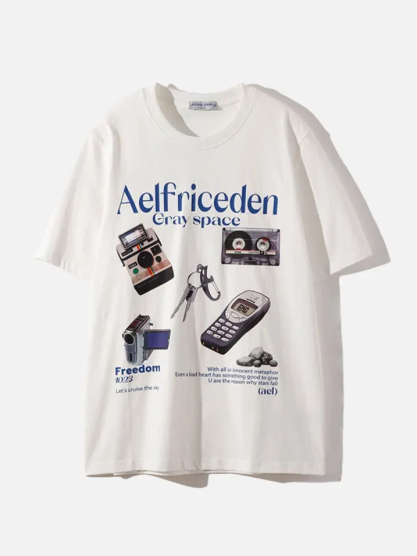 Aelfric Eden Retro Electronic Equipment Print Tee sold by Aelfric Eden