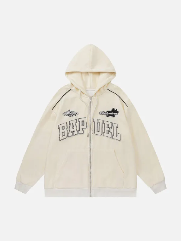 Aelfric Eden Embroidered Star Letter Hoodie sold by Aelfric Eden