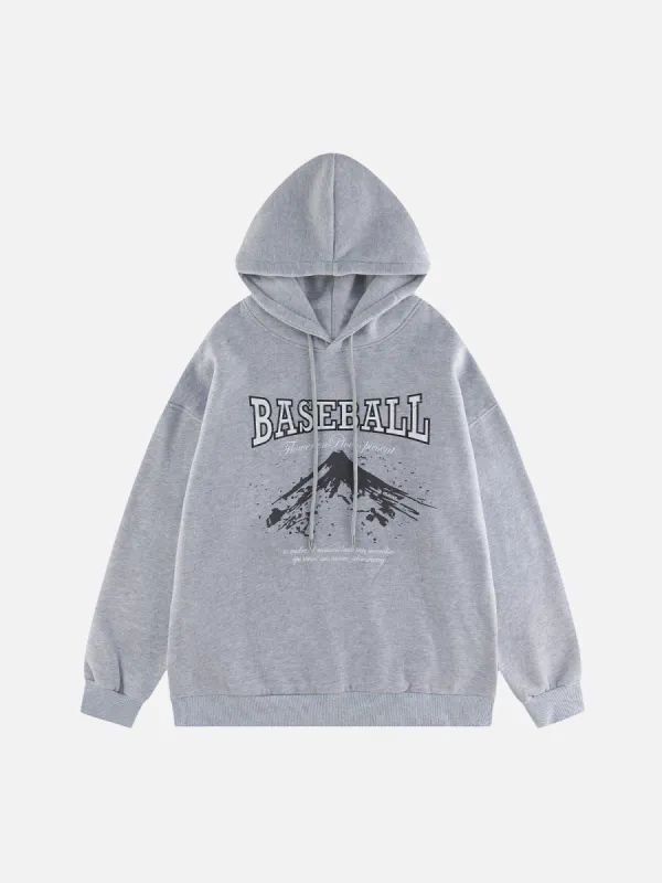 Aelfric Eden Simple Mountain Print Hoodie sold by Aelfric Eden