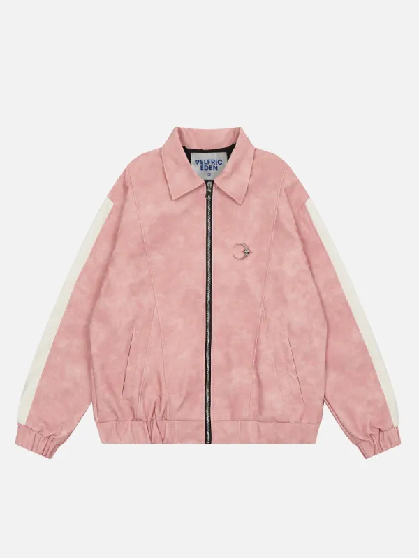 Aelfric Eden Texture Patchwork Faux Leather Jacket sold by Aelfric Eden