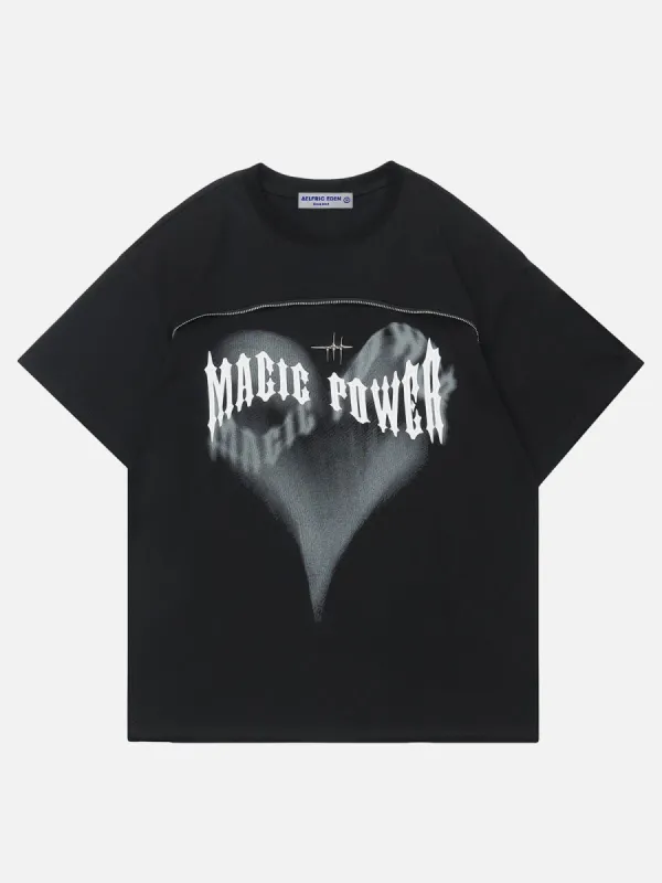 Aelfric Eden 3D Heart Letter Print Tee sold by Aelfric Eden