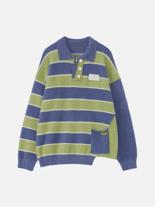 Aelfric Eden Irregular Striped Clash Sweater sold by Aelfric Eden