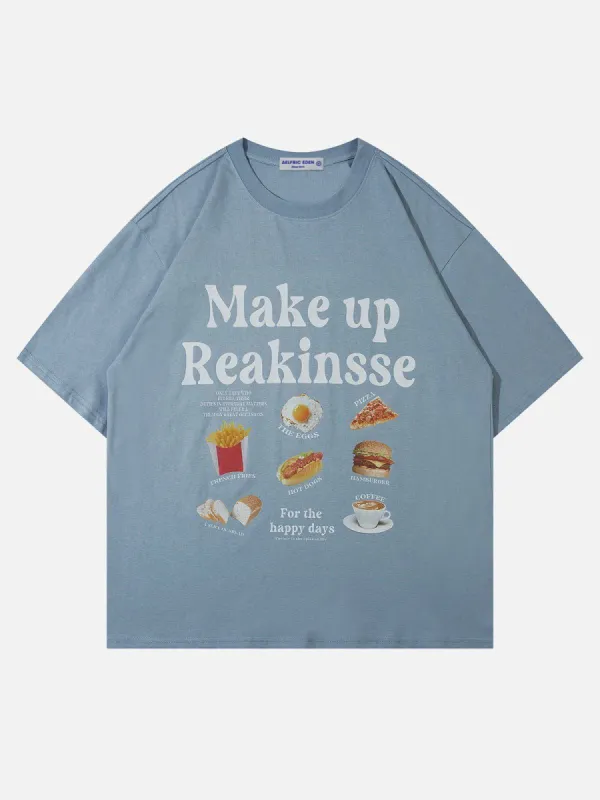 Aelfric Eden Vintage Letter Food Print Tee sold by Aelfric Eden