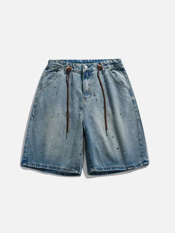 Aelfric Eden Splash Ink Washed Jorts sold by Aelfric Eden