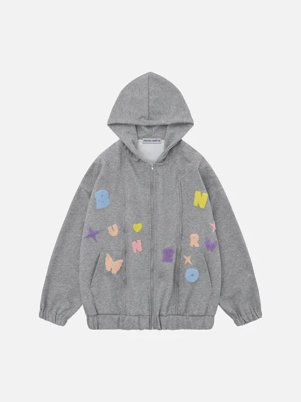 Aelfric Eden Multi Color Flocking Hoodie sold by Aelfric Eden