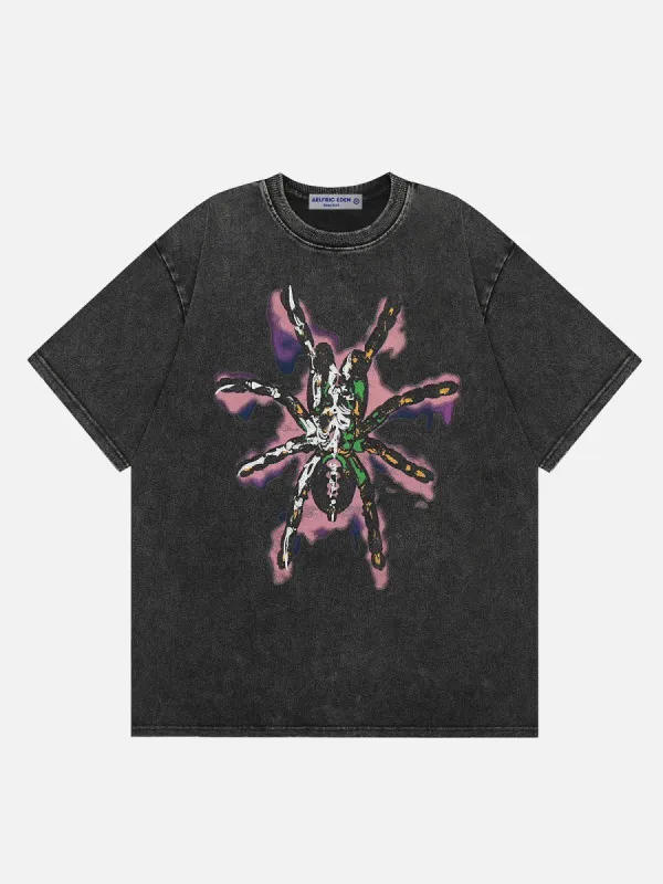 Aelfric Eden Washed Spider Print Tee sold by Aelfric Eden