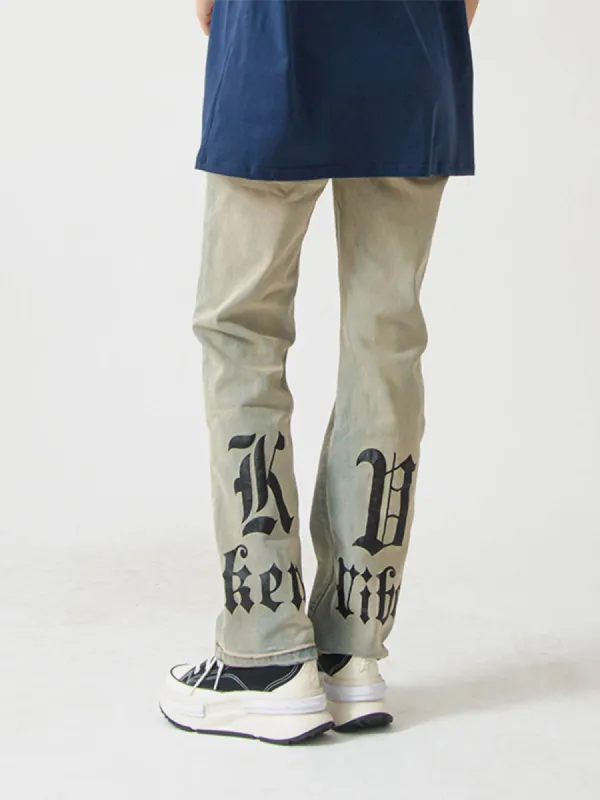 Aelfric Eden Gothic Letter Jeans sold by Aelfric Eden