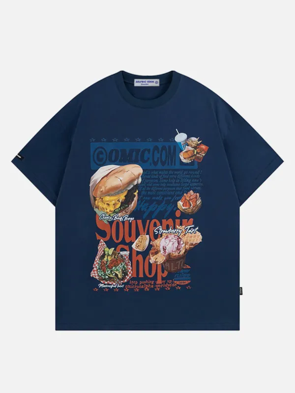 Aelfric Eden Food Letters Print Tee sold by Aelfric Eden