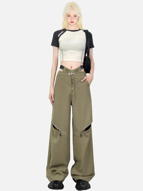 Star Zip Up Cargo Pants sold by Aelfric Eden