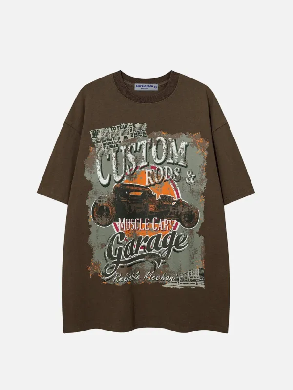 Aelfric Eden Racing Print Washed Tee sold by Aelfric Eden