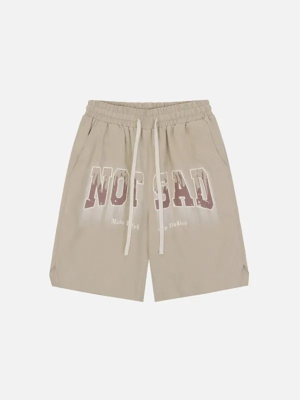 Aelfric Eden Gradient Flame Letter Print Shorts sold by Aelfric Eden