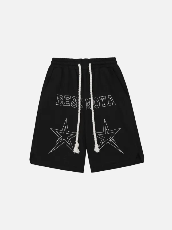 Aelfric Eden Star Letter Print Shorts sold by Aelfric Eden