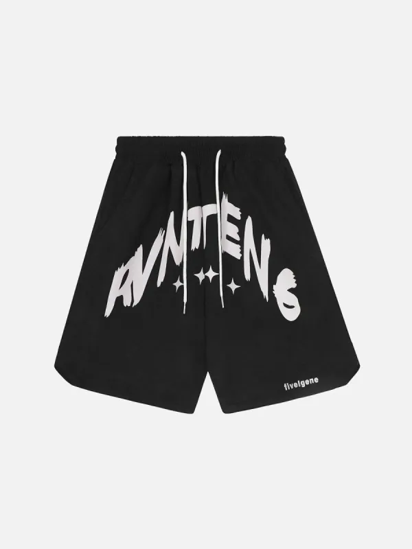 Aelfric Eden Letter Printing Shorts sold by Aelfric Eden