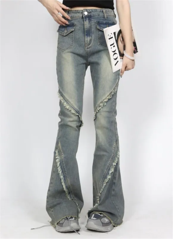 Vintage Raw Flared Jeans sold by Aelfric Eden