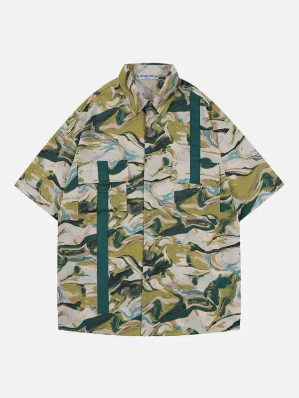 Aelfric Eden Oil Painting Graffiti Short Sleeve Shirts sold by Aelfric Eden