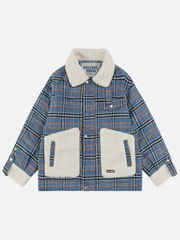 Aelfric Eden Patchwork Plaid Elements Winter Coat sold by Aelfric Eden