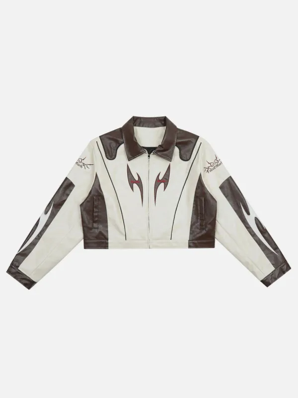 Vintage Colorblock Embroidery Letter Jacket sold by Aelfric Eden