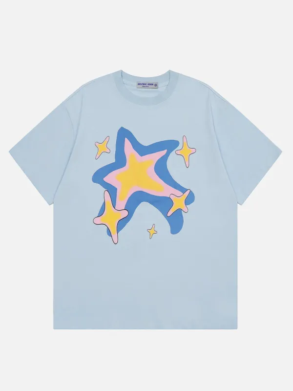 Aelfric Eden Cartoon Starry Print Tee sold by Aelfric Eden