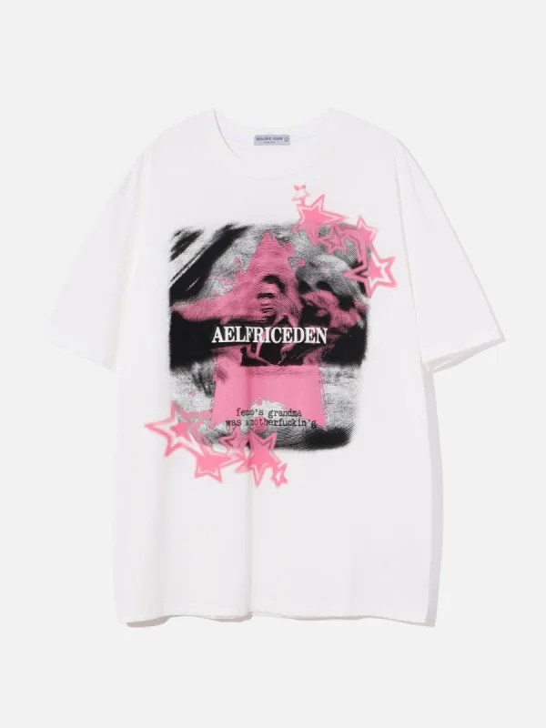 Aelfric Eden Star Portrait Print Tee sold by Aelfric Eden