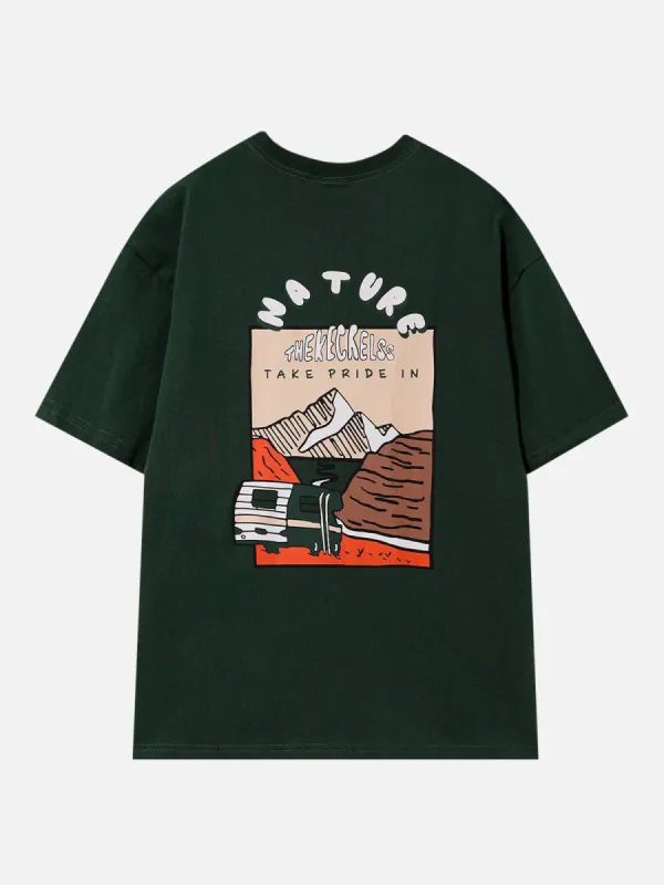 Aelfric Eden Vintage Hand-Painted Cartoon Print Tee sold by Aelfric Eden