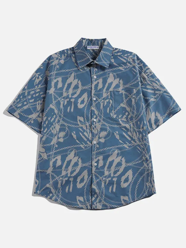 Aelfric Eden Chain Print Short Sleeve Shirts sold by Aelfric Eden