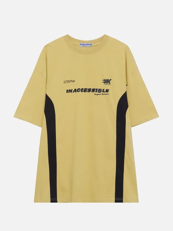 Aelfric Eden Colorblock Letter Print Tee sold by Aelfric Eden