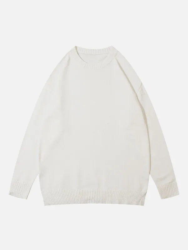 Aelfric Eden Solid Crew Neck Sweater sold by Aelfric Eden