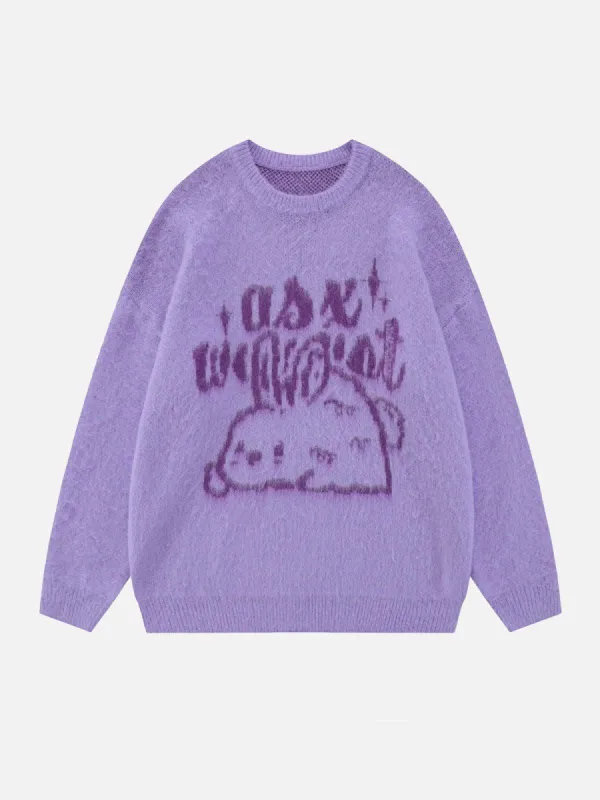 Aelfric Eden Cartoon Bunny Print Sweater sold by Aelfric Eden