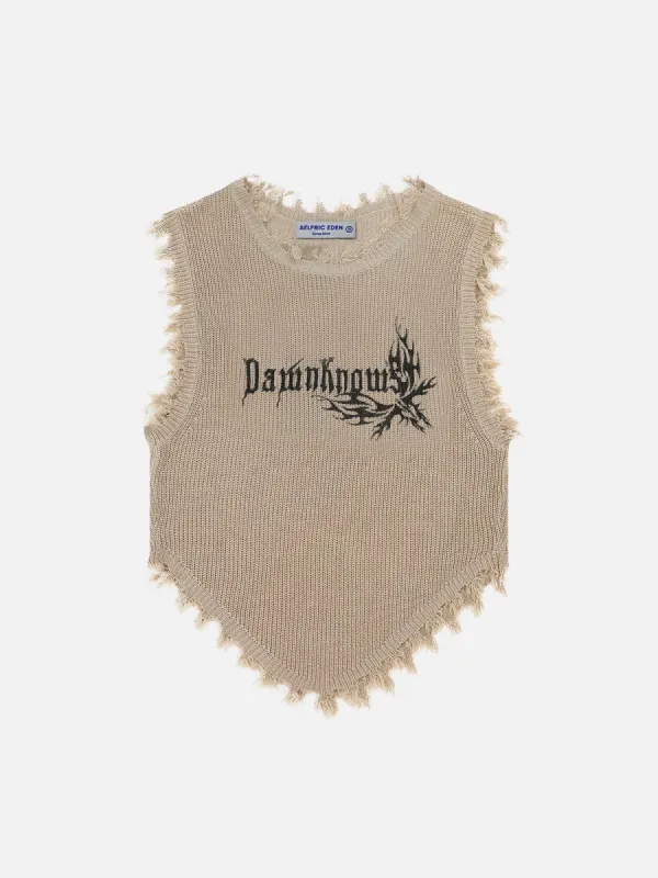 Butterfly Letter Tank Top sold by Aelfric Eden