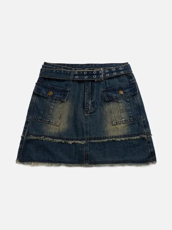 Vintage Washed High Waist Skirt sold by Aelfric Eden