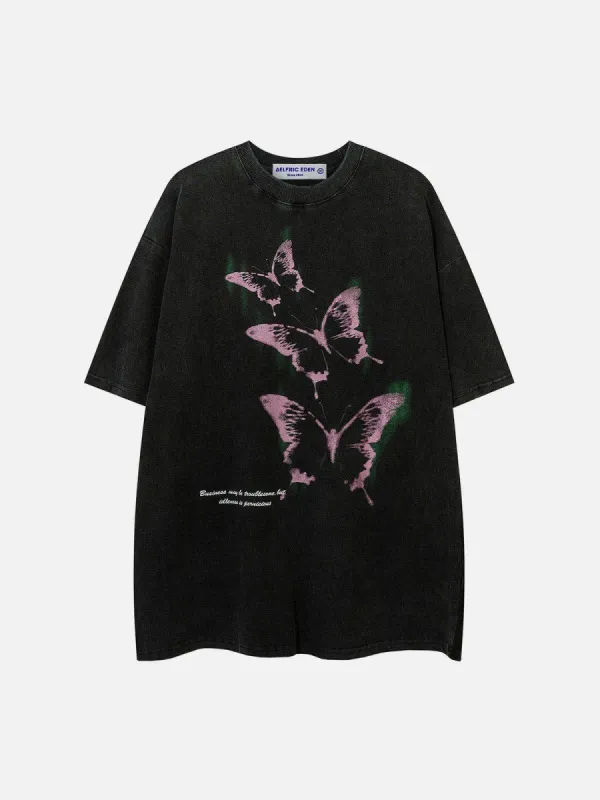 Aelfric Eden Washed Butterfly Graphic Tee sold by Aelfric Eden