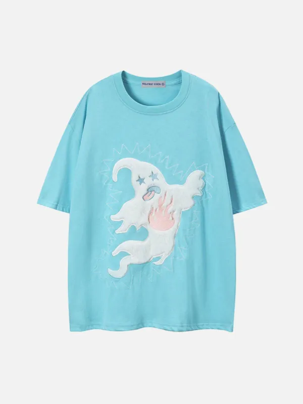 Aelfric Eden Embroidery Ghost Tee sold by Aelfric Eden