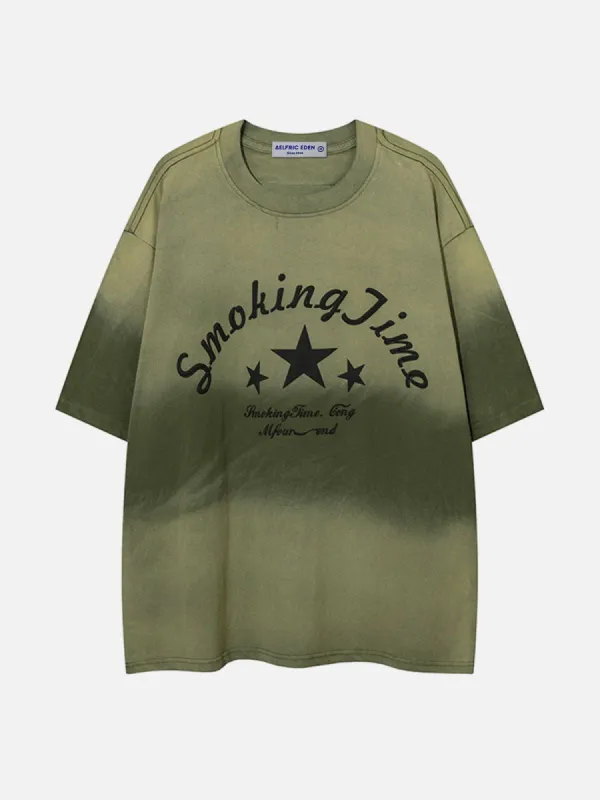 Aelfric Eden Letter Gradient Tee sold by Aelfric Eden