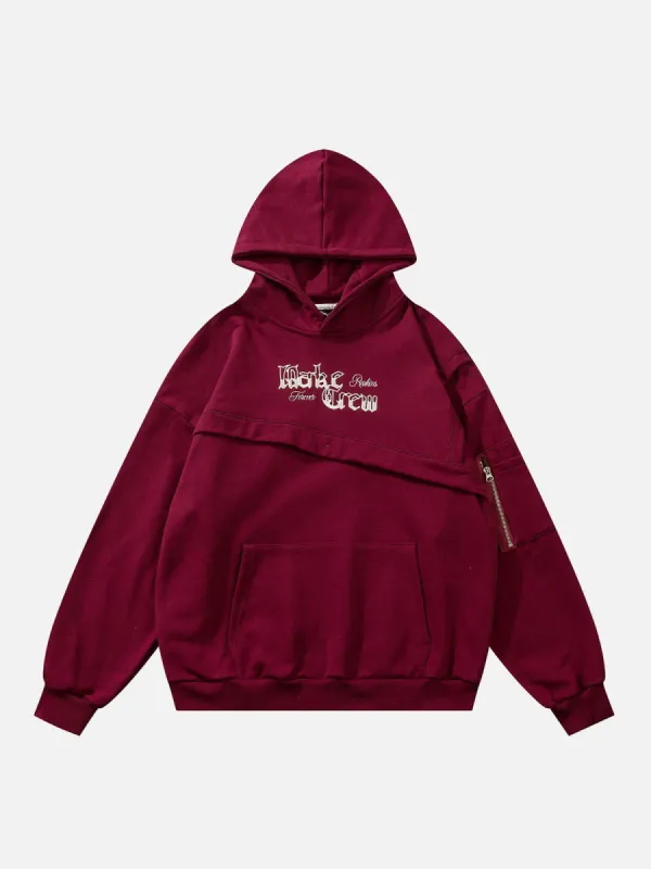 Aelfric Eden Deconstructed Patchwork Embroidery Hoodie sold by Aelfric Eden