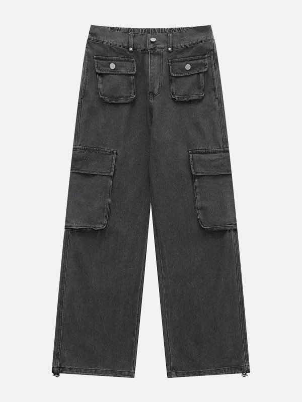 Aelfric Eden Solid Multi-pocket Cargo Pants sold by Aelfric Eden