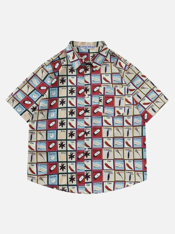 Aelfric Eden Fun Plaid Print Short Sleeve Shirts sold by Aelfric Eden