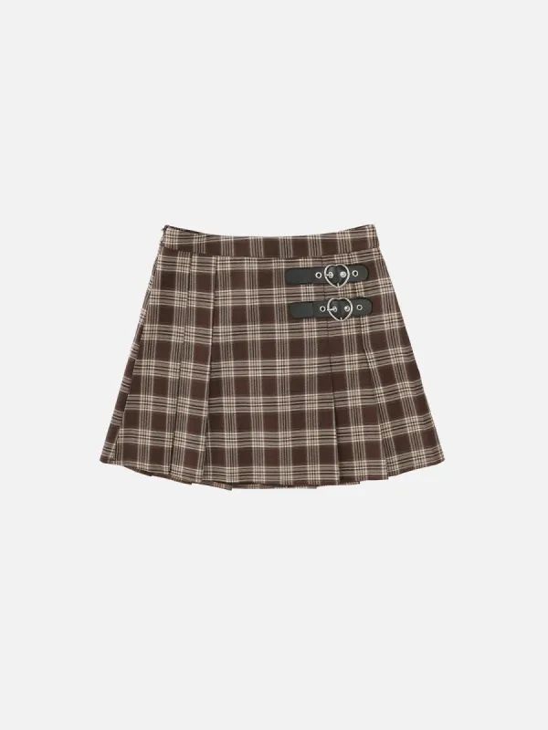 Vintage Plaid Pleated Skirt sold by Aelfric Eden