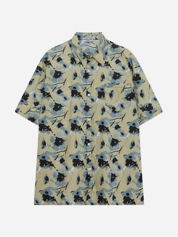 Aelfric Eden All-over Flowers Print Short Sleeve Shirts sold by Aelfric Eden