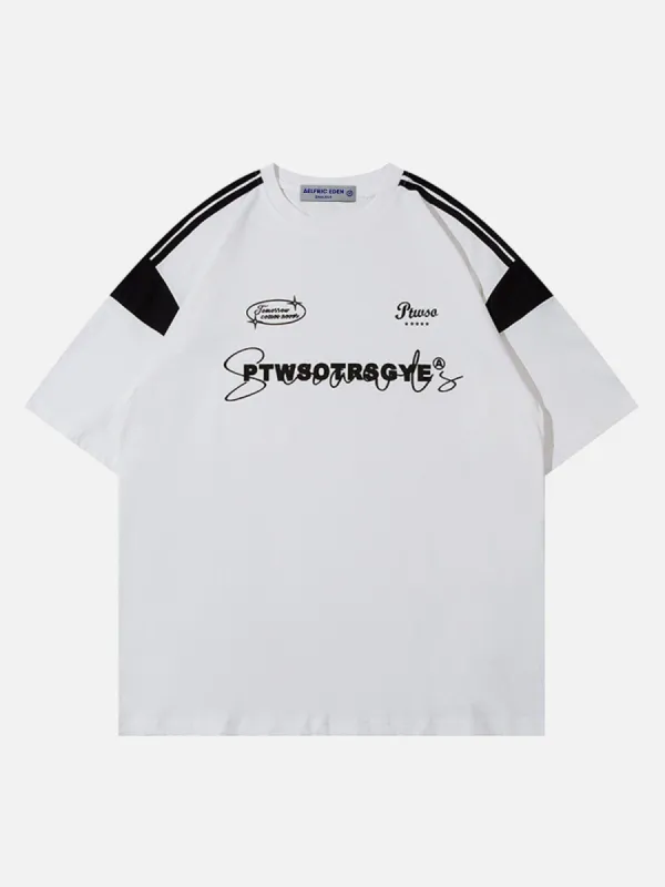 Aelfric Eden Color Blocking Racing Tee sold by Aelfric Eden