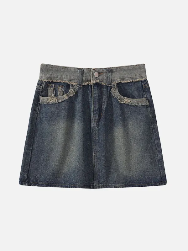 Vintage Raw Denim Skirt sold by Aelfric Eden