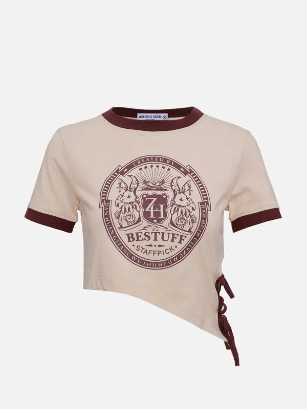 Irregular Tie Hem Tee sold by Aelfric Eden