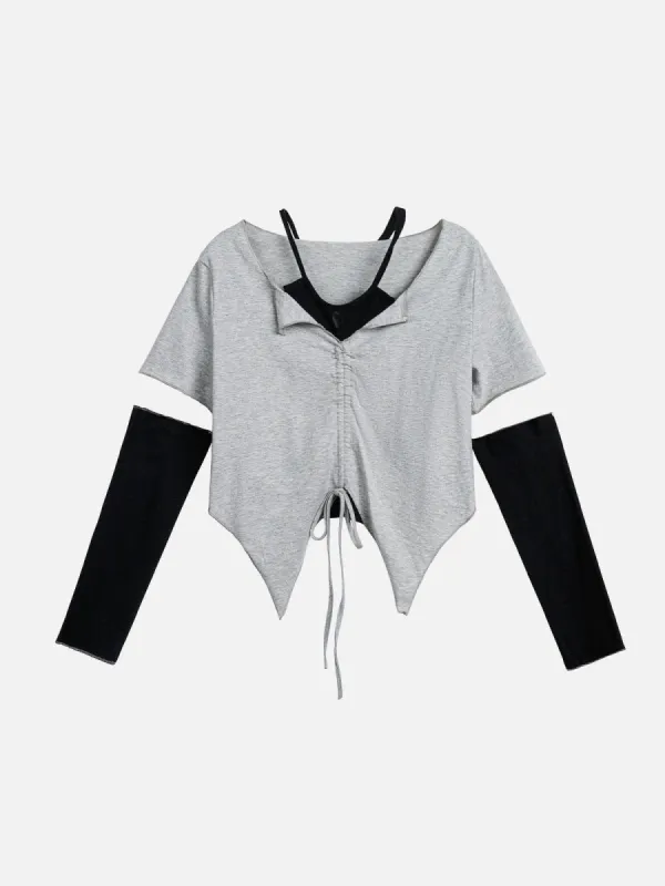 Fake Two-piece Halter Long Sleeve sold by Aelfric Eden