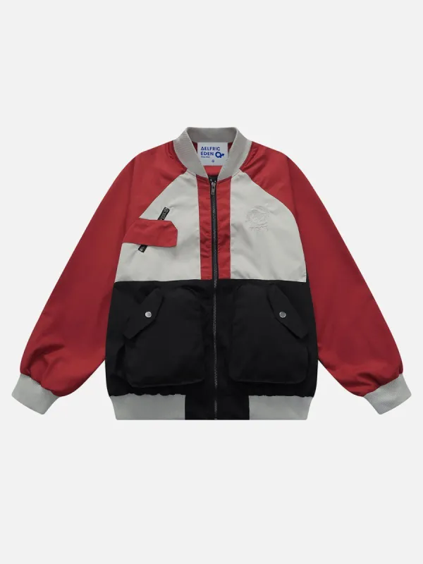 Aelfric Eden Patchwork Multi-functional Bomber Jackets sold by Aelfric Eden