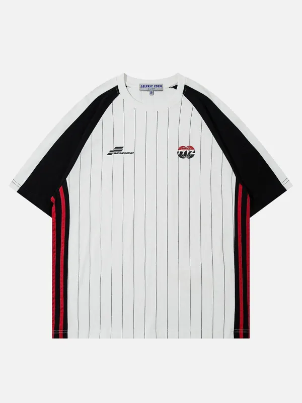 Tシャツ・カットソー Aelfric Eden Contrast Color Stripe Tee Aelfric Eden Contrast Color Stripe Soccer Jersey | Parallel