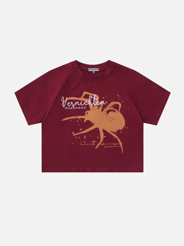 Vintage Spider Print Tee sold by Aelfric Eden