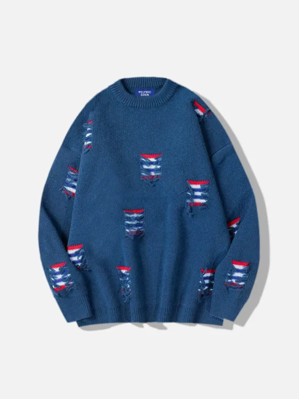 Aelfric Eden Distressed Stripe Sweater sold by Aelfric Eden