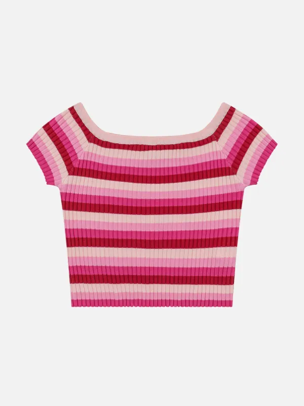 Colorblock Stripe Raglan Tee sold by Aelfric Eden